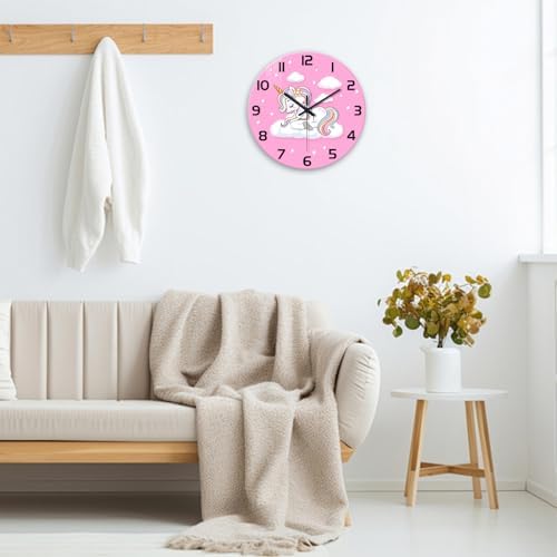 Unicorn Small Wall Clocks Battery Operated 12 Inch - Image 2