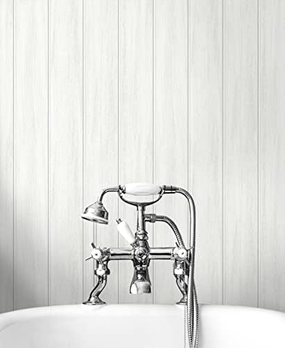 NextWall Faux Wood Panel Peel and Stick Wallpaper - Image 5