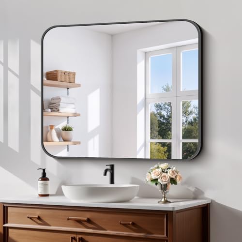 Koonmi Bathroom Wall Mirror, 30x36 Inch Large Vanity Mirror by KOONMI