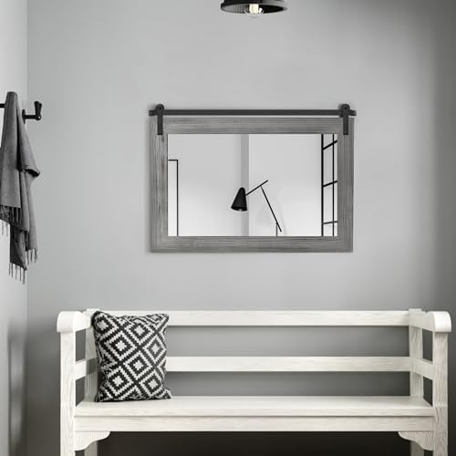 COGOOD Farmhouse Barn Door Mirror - Image 2