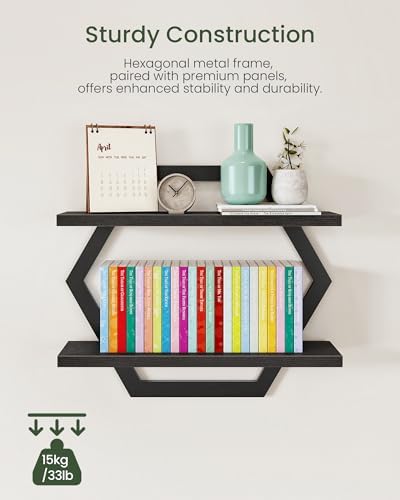 CHOEZON Hexagon Floating Shelves - Image 4