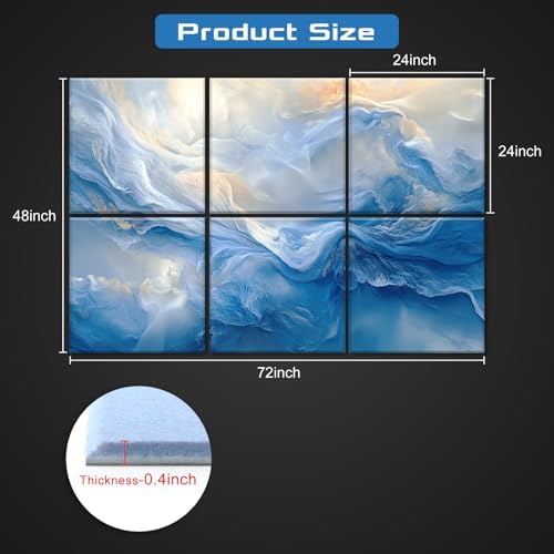 Decorative Acoustic Panels 6 Pack - Image 2