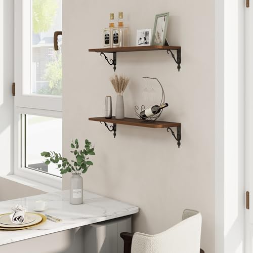 RICHFOCUS Floating Shelves for Wall Decor, 24Inch Shelves Set of 2, 24W x 8D - Image 2