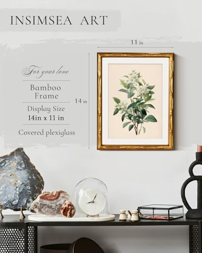 InSimSea Gold Bamboo Framed Wall Art - Image 3