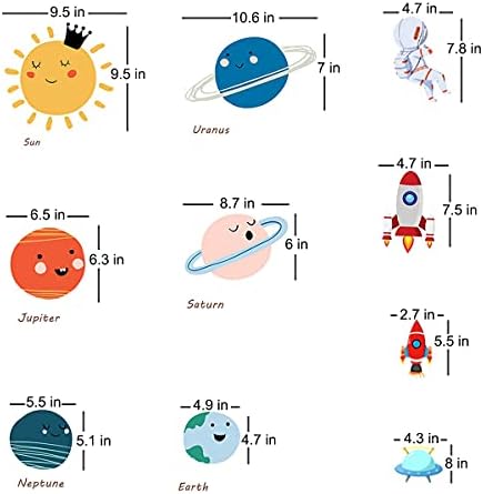Space Planet Kids Wall Stickers, Large Educational Wall Decals - Image 6