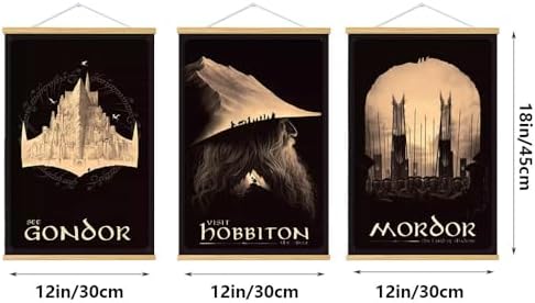 Middle Earth Landscape Wall Art Prints Canvas PaintingFantasy Posters, Wall - Image 4