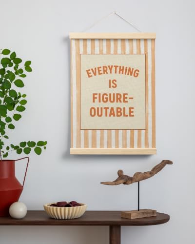 FGFK Everything Is Figureoutable Inspirational Wall Art Poster Hanger Frame - Image 3