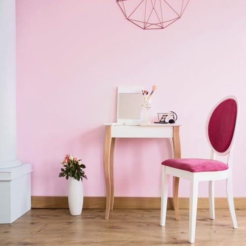 Pink Peel and Stick Wallpaper Solid Pink Contact Paper A Set of 23.6"x236" - Image 3