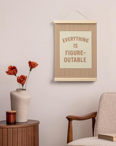 FGFK Everything Is Figureoutable Positive Affirmations Wall Art Poster Hanger - Image 4
