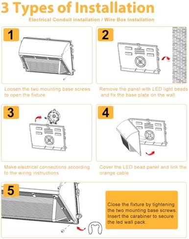 LED Wall Pack Light 120W 15600LM - Image 6