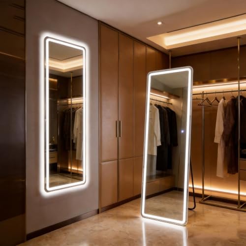NEWBULIG 60"x16" Full Length Mirror, Light Body Mirror by NEWBULIG