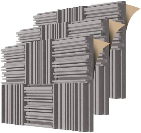 TroyStudio Self-adhesive Acoustic Foam Panels, Dense Soundproof Padding Tile by TroyStudio