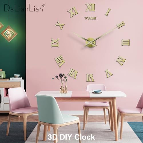 DIY Frameless Wall Clock, Adjustable Up to 52” - Image 4