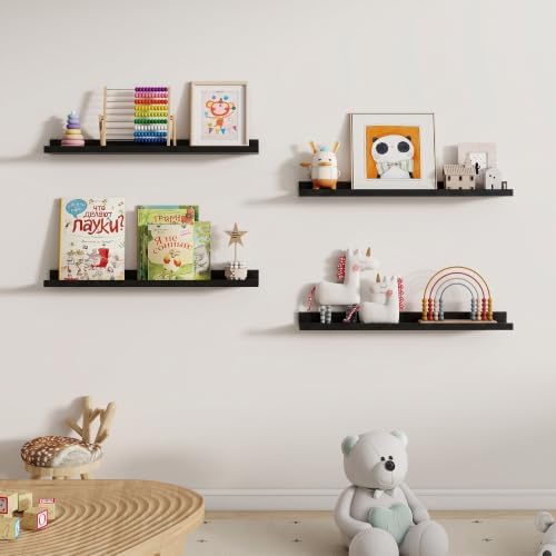 Dreamland Picture Ledge Shelf for Wall, Floating Shelves Set of 2, 30 inch Long - Image 5
