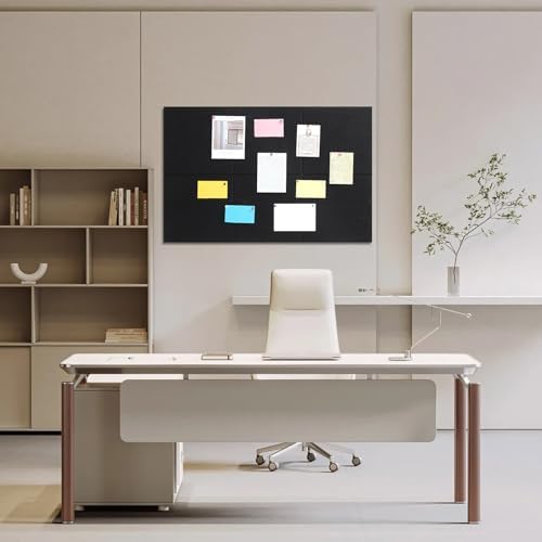 Large Cork Board 36" x 24", 6 Pack Felt Bulletin Board, Pin Boards - Image 6