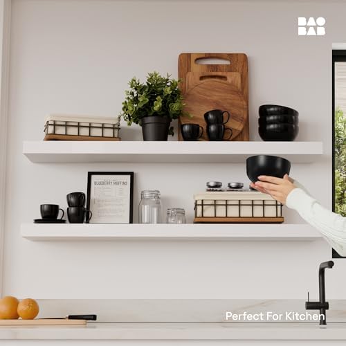 Solid Wood Floating Shelves for Wall 36 Inches Long - Image 2