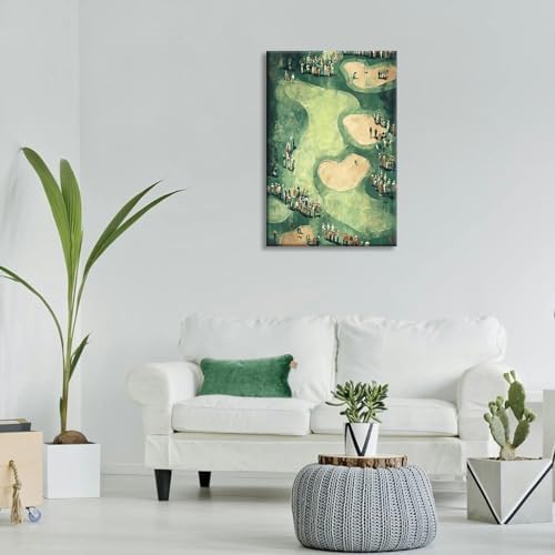 Vinatge Golf Wall Art Green Sports Posters Man Cave Room Decor Trendy Golf - Image 4