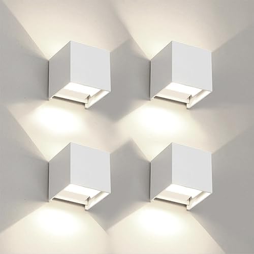 4 PCS LED 12W Outdoor Wall Lights Sconces Exterior/Interior Up and Down Lights by MilleLucciole