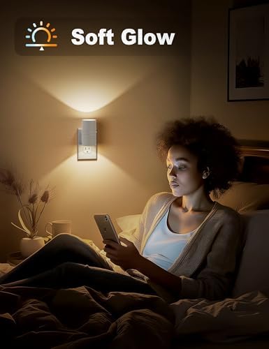 JandCase Night Lights Plug into Wall, Dimmable Night Light Plug in, 4 Pack - Image 5