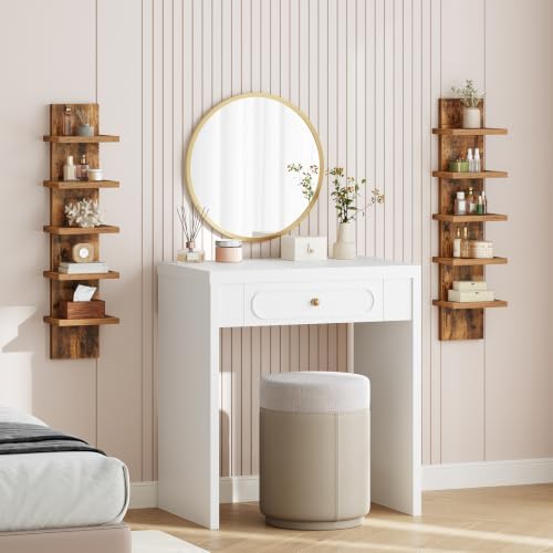 HOOBRO 5 Tier Wall Shelf Unit for Storage, 2 Pack Floating Shelves for Wall - Image 2