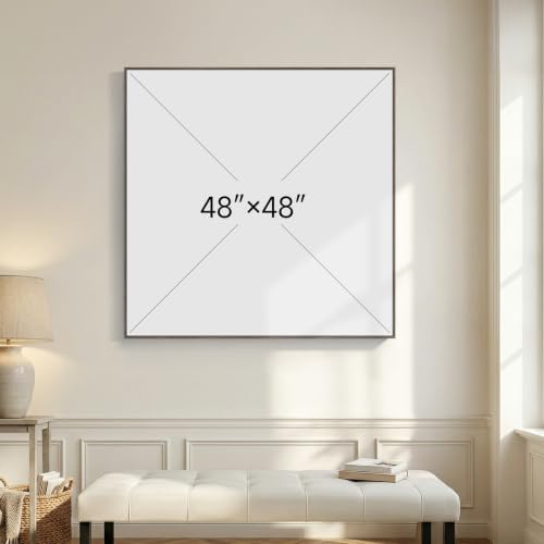 Oversized Framed Neutral Abstract Wall Art - Image 6