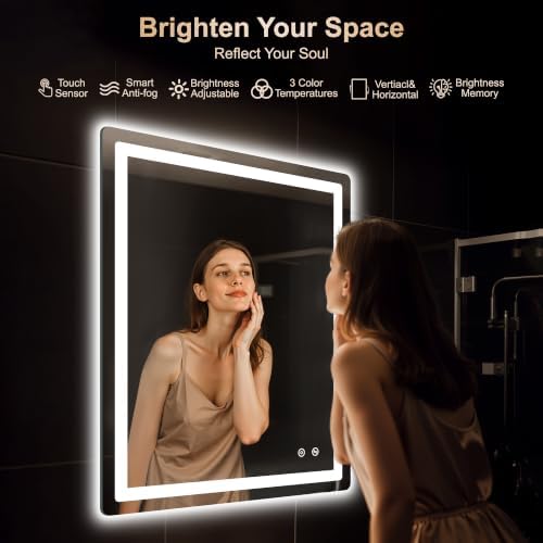 Delma 36x30 LED Bathroom Vanity Mirror - Image 2