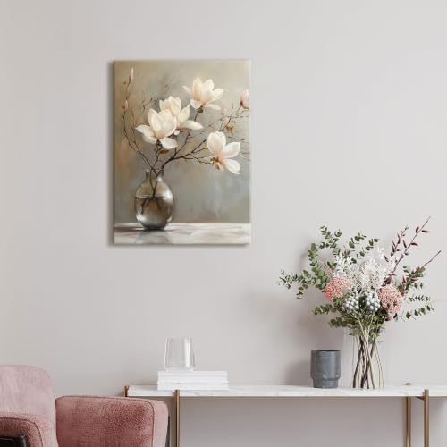 daktenn Floral Canvas Wall Art Bathroom Wall Art Pictures Wall Decor Home Decor - Image 6