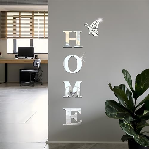 Home Wall Decor Letter Signs Acrylic Mirror Wall Stickers Decorations by Unknown