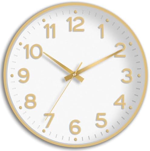 Roymnie 8 Inch Wall Clock, Battery Operated Silent Non Ticking Analog by Unknown