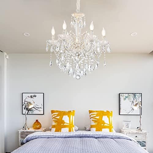 YLONG-ZS 6 Lights K9 Crystal Candle Chandelier Modern Luxurious Light Candle - Image 2