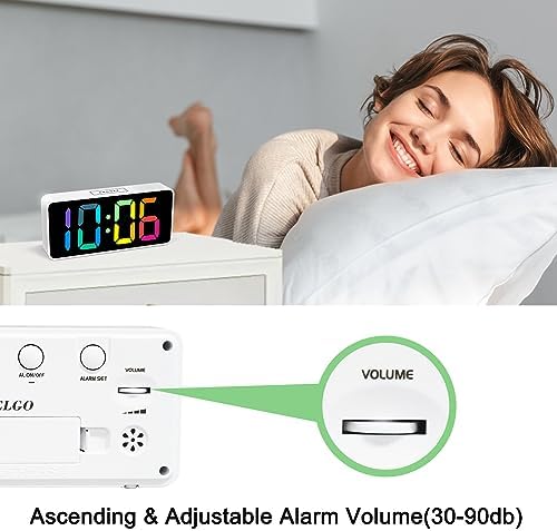 Welgo 7.5 Inches Large Dimmable Digital Alarm Clock - Image 4