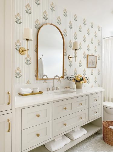 Safiyya Wallpaper Peel and Stick Beige Floral Contact Paper - Image 7