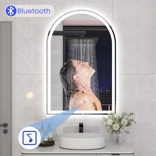 STARLEAD 32"x20" Arched LED Bathroom Mirror - Image 3