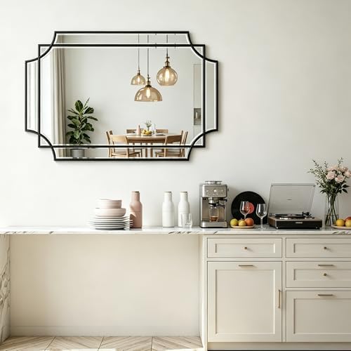30" x 20" Rectangle Decorative Beveled Mirror - Image 3