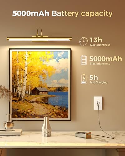 23.6″ Wireless Rechargeable Picture Light - Image 3