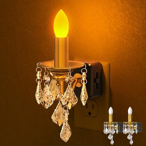 Briignite Chandelier Night Lights Plug into Wall 2 Pack by WelcometoBriigniteenjoyyourtimehere