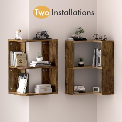 Floating Corner Shelf, 3-Tier Floating Shelf - Image 5