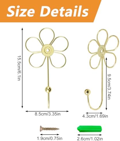 MOROBOR Flower Decorative Wall Hooks - Image 2