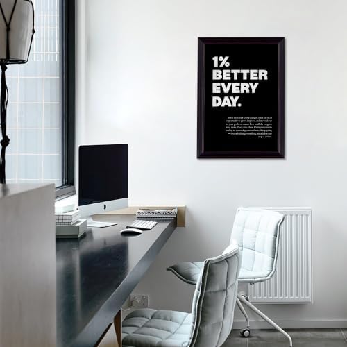 1% Better Every Day Motivational Canvas Wall Art, Growth Mindset Inspirational - Image 3