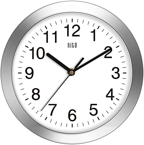 HITO 10 Inch Silent Wall Clock 12 Inch Silent Wall Clock Battery Operated Non - Image 2