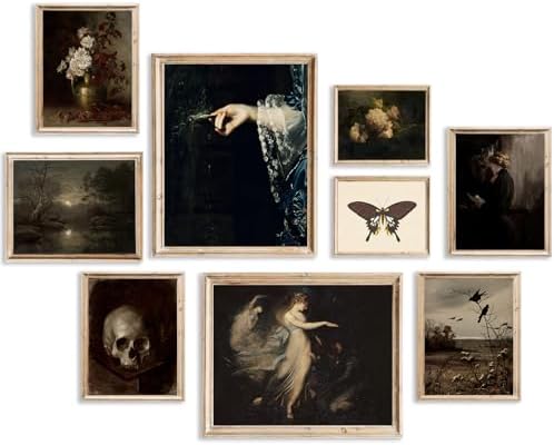 KBKBART Dark Academia Wall Art Unframed by KBKBART