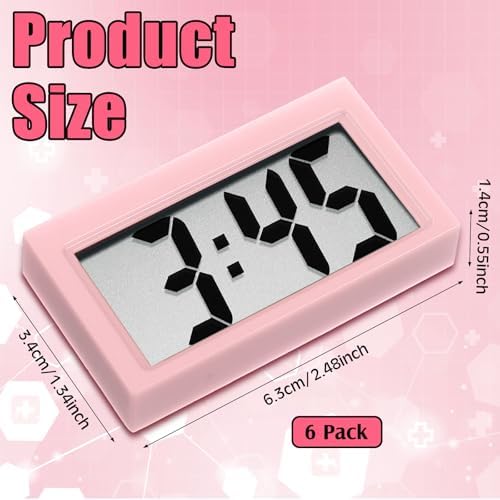 Frienda 3 Pieces Mini Small Digital Clock Stick On - Image 2