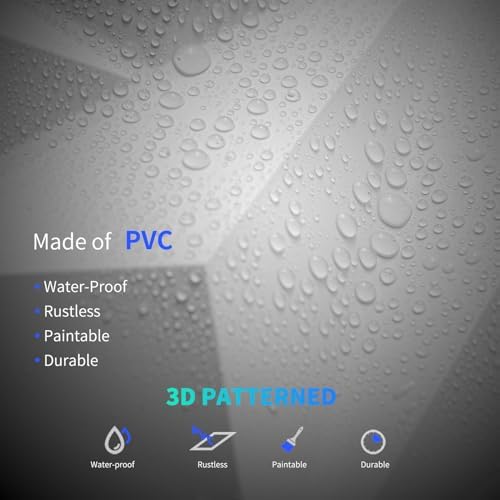 Art3dwallpanels 100 Pack 3D Wall Panels Diamond - Image 3