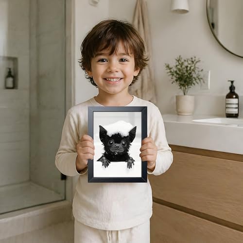 Funny Bat Bathroom Wall Art, Gothic Farmhouse Bat Wall Decor Painting, Humorous - Image 2
