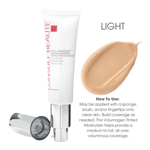 Consult Beaute Volumagen Tinted Moisturizer - Medium-to-Full Coverage - Buildable Coverage -1 fl.oz. - Light shade