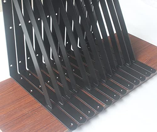 30 Pack L18 x H 12" Black Heavy Duty Shelf Brackets - Image 2