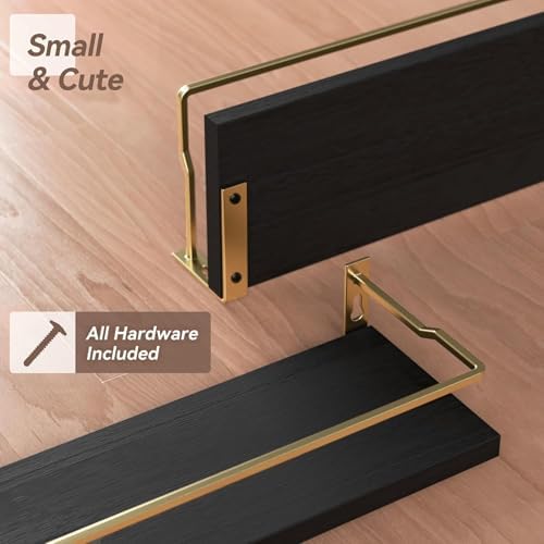 RICHER HOUSE Floating Shelves Bathroom, Small Wall Shelf Over Toilet 2 Set - Image 4