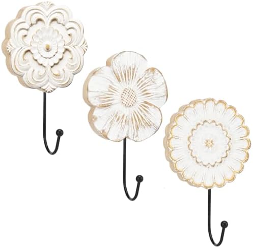 Novabright 3 Pcs Boho Wooden Wall Hooks by Unknown