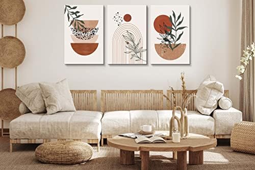 Boho Wall Art Prints，Boho Wall Decor, Mid Century Modern Wall Art，Set of 3 - Image 3