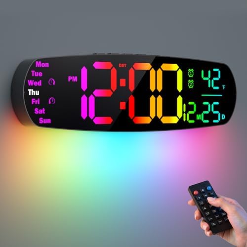 ANALOI Large Digital Wall Clock by ANALOI